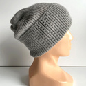 HELEN Turn-Up Beanie 100% Alpaca 501 Light Grey