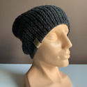 KIARA – czapka beanie z alpaki 100% 506 Ciemny Szary
