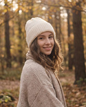 Nitkowe Love - Beanie kaszmirowa z jedwabiem ELARA 501/117 Neve (ecru)