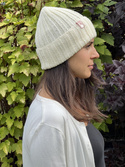 HELLI Turn-Up Beanie 100% Baby Merino Wool 02 Ecru