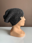 KIARA – czapka beanie z alpaki 100% 506 Ciemny Szary