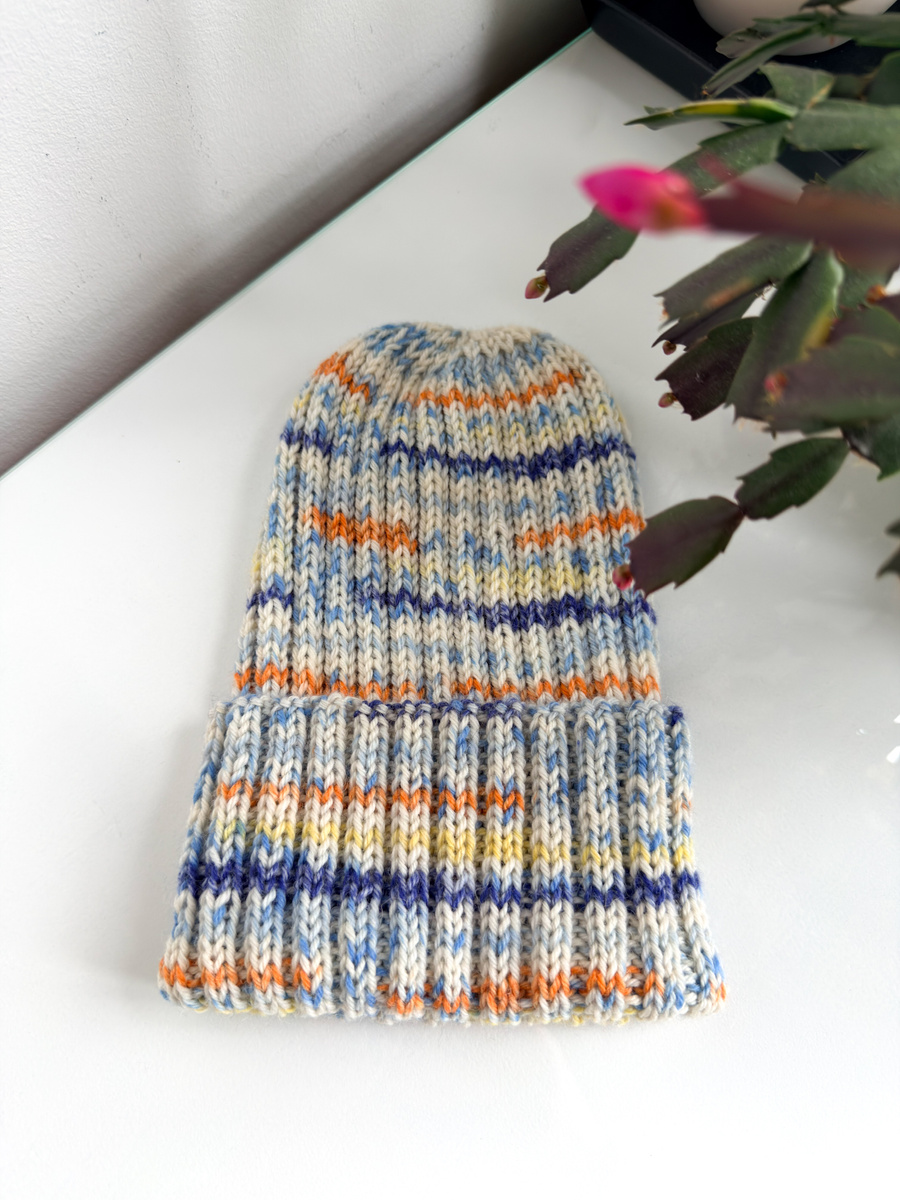 NELLI Turn-Up Merino Wool Unisex Beanie 21 Morski Kapitan