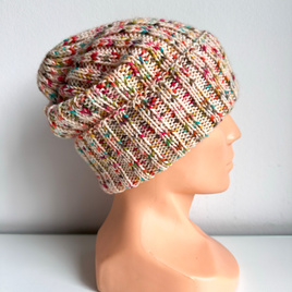 NELLI – czapka merino wywijana 27 Zimowy Karnawał unisex jesienno-zimowa