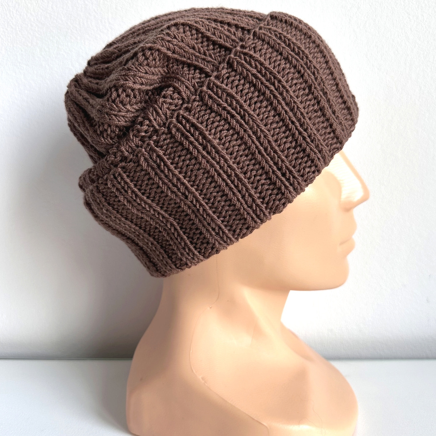 HELLI Turn-Up Baby Merino Wool Beanie 52 Czekolada Unisex
