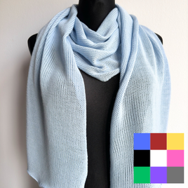 Ciepły i przytulny szal Nitkowe Love 230x35 cm 100% Baby Merino - WYBIERZ KOLOR