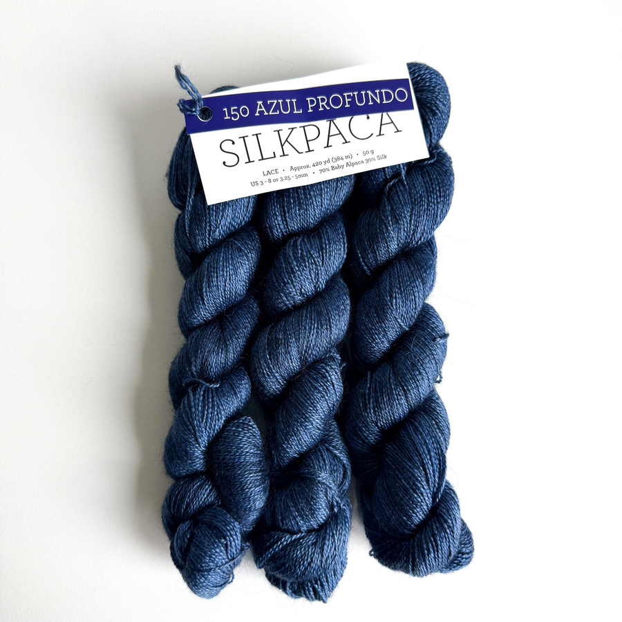 Ręcznie farbowana włóczka Malabrigo SILKPACA SA150 Azul Profundo
