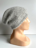 CHMURKA Beanie-Mütze aus Alpaka 03 Perlgrau