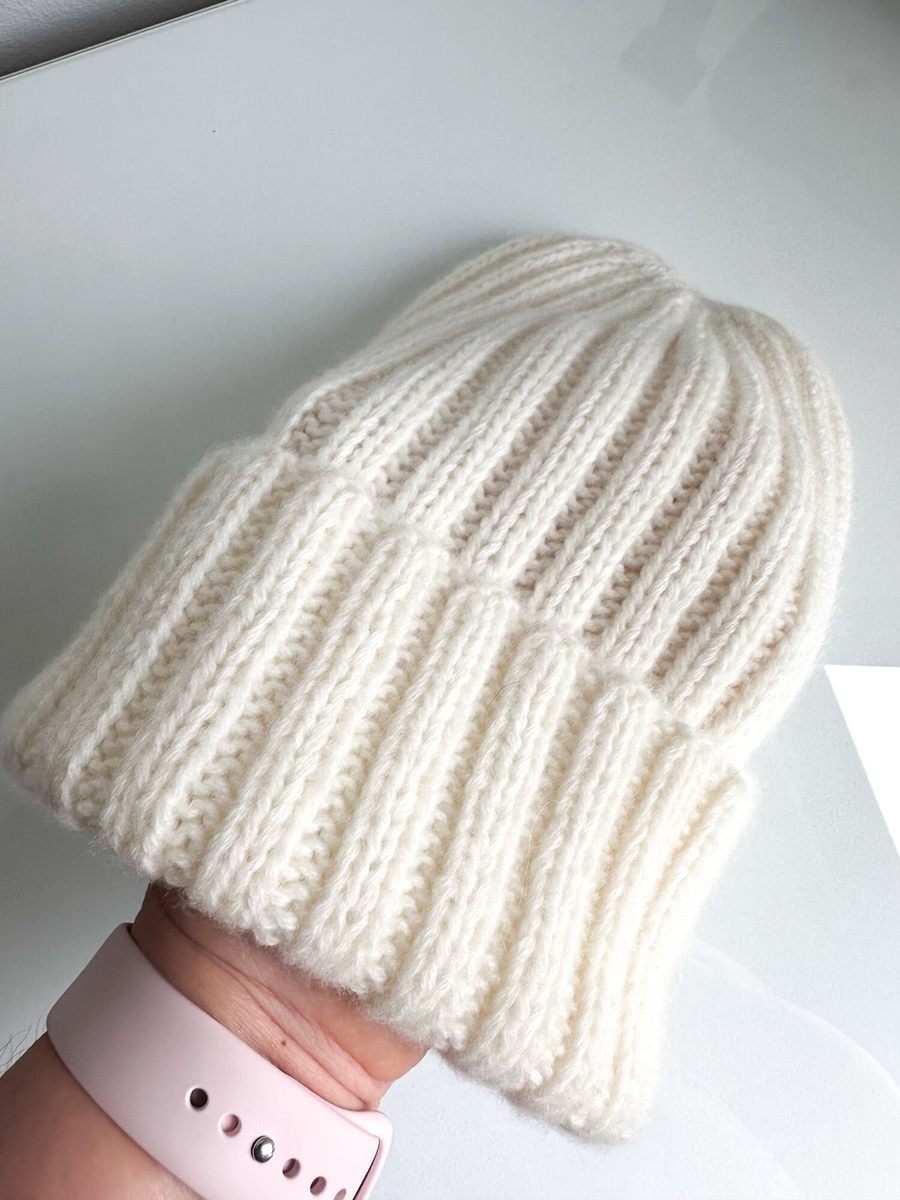 czapka 100% kaszmir z wywinięciem 501 Neve