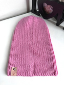 NANA – czapka beanie z wełny baby merino 07 różowy