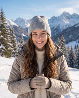 Beanie czapka z wełny merino VARELLA 100% Baby Merino 22 Jasny Szary