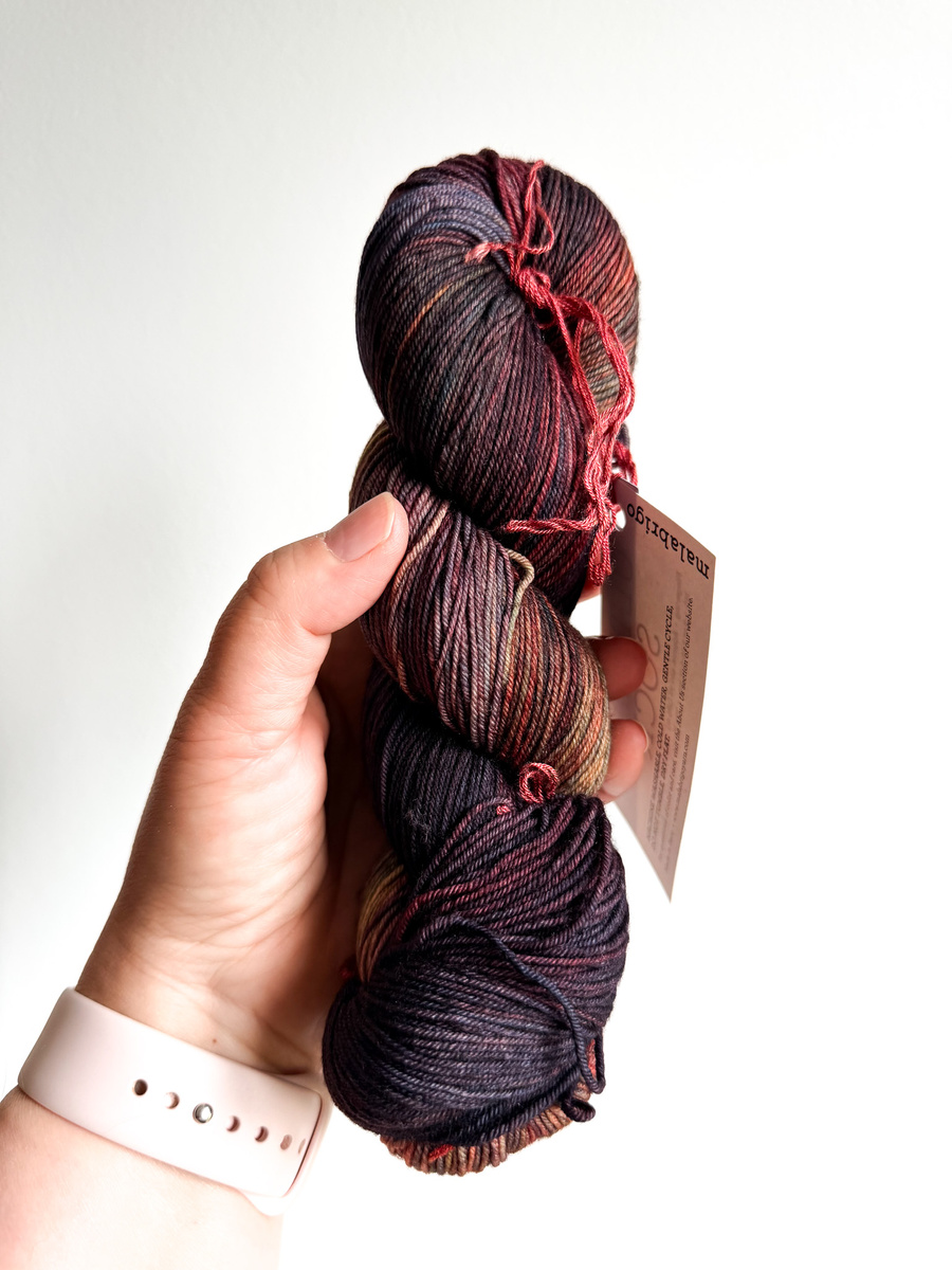 Ręcznie farbowana włóczka Malabrigo ULTIMATE SOCK merynos z nylonem US139 Pocion