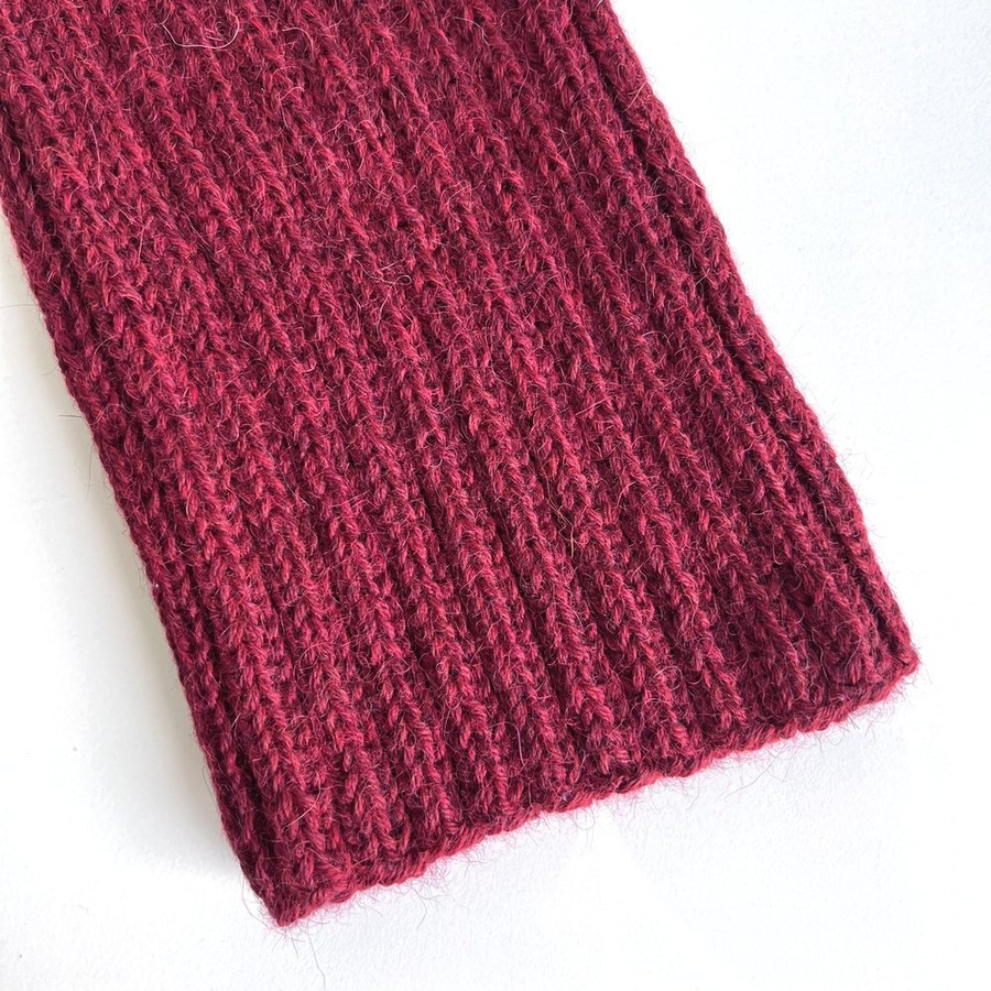 Czapka zimowa LAURIN 100% Alpaka 3650 Bordowy