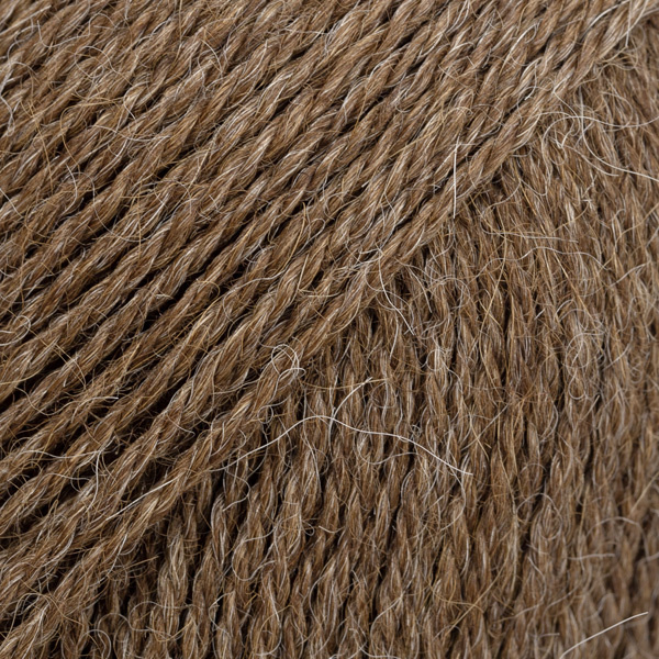 KIARA Alpaca Beanie 100% 9043 brązowy ziarno kakaowca