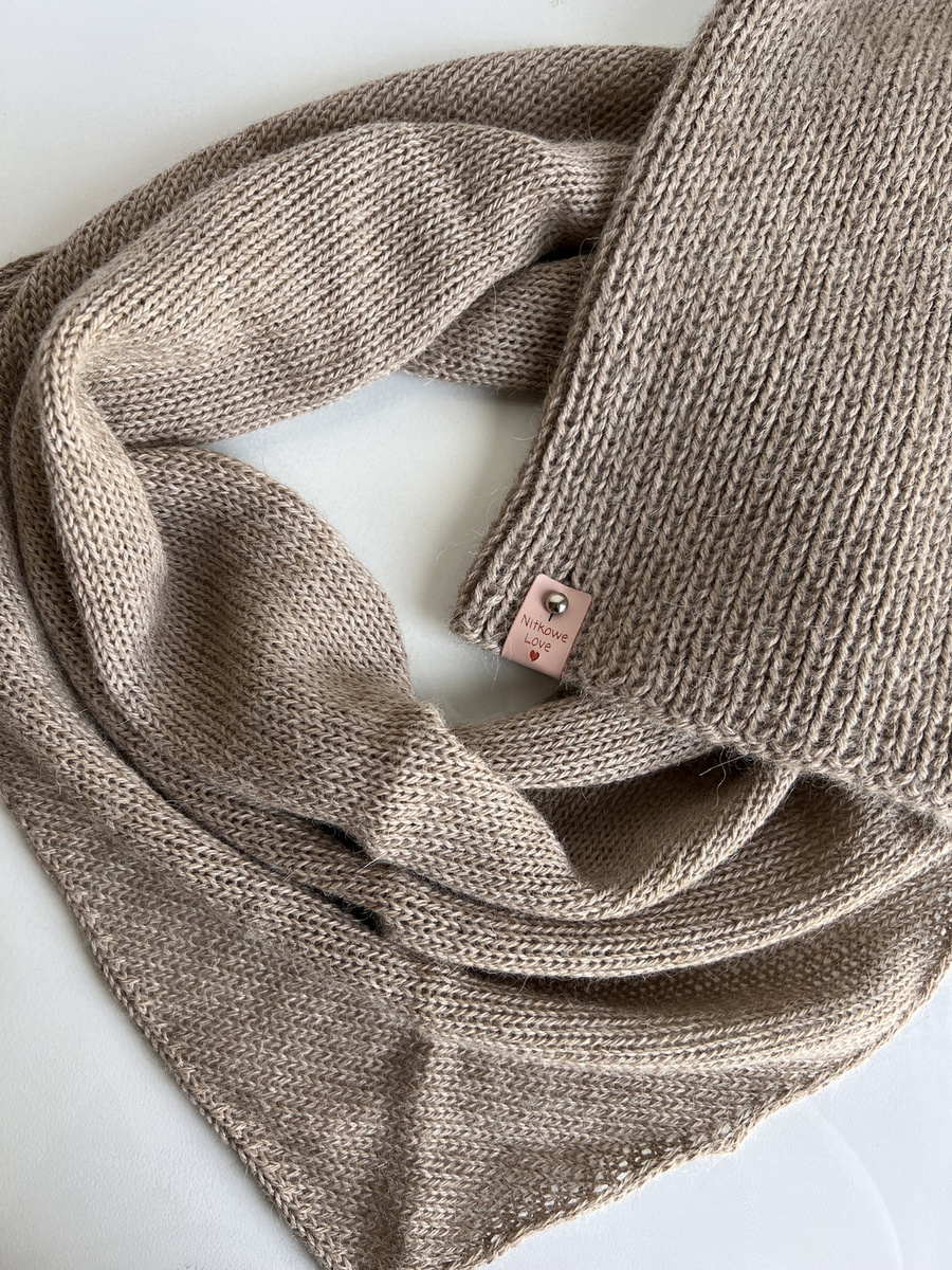 KIARA – czapka z alpaki 100% damska beanie 2020 Jasny Nugat