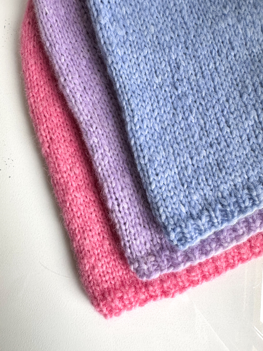 CHMURKA Beanie-Mütze aus Alpaka 36 Hellblau