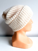 Nitkowe Love - Beanie kaszmirowa z jedwabiem 501/117 Neve (ecru)