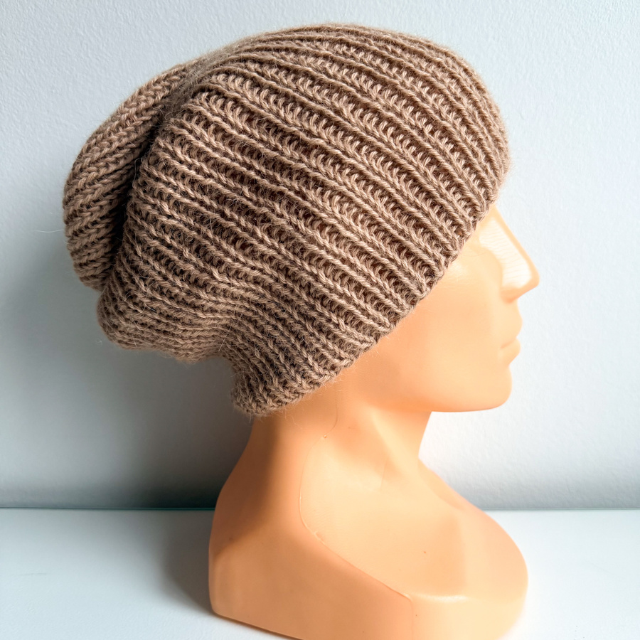 KIARA Alpaca Wool Winter Beanie Camel