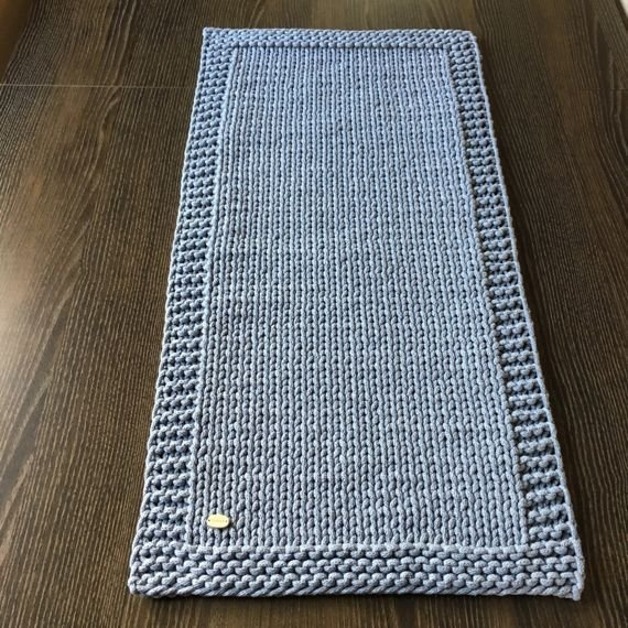 Ręcznie robiony Bieżnik ze sznurka bawełnianego, podkładka, dywanik MARIA