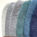 Handmade Czapka damska AUREA 100% Baby Merino plus moher i jedwab 13/28 Granatowy