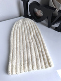 HELLI – czapka zimowa merino damska 100% Baby Merino 02 Ecru