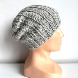 HELLI – czapka zimowa merino 100% Baby Merino beanie 22 Jasny Szary