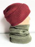 Ręcznie robiony KOMIN VARELLA 100% Baby Merino 38 Oliwka