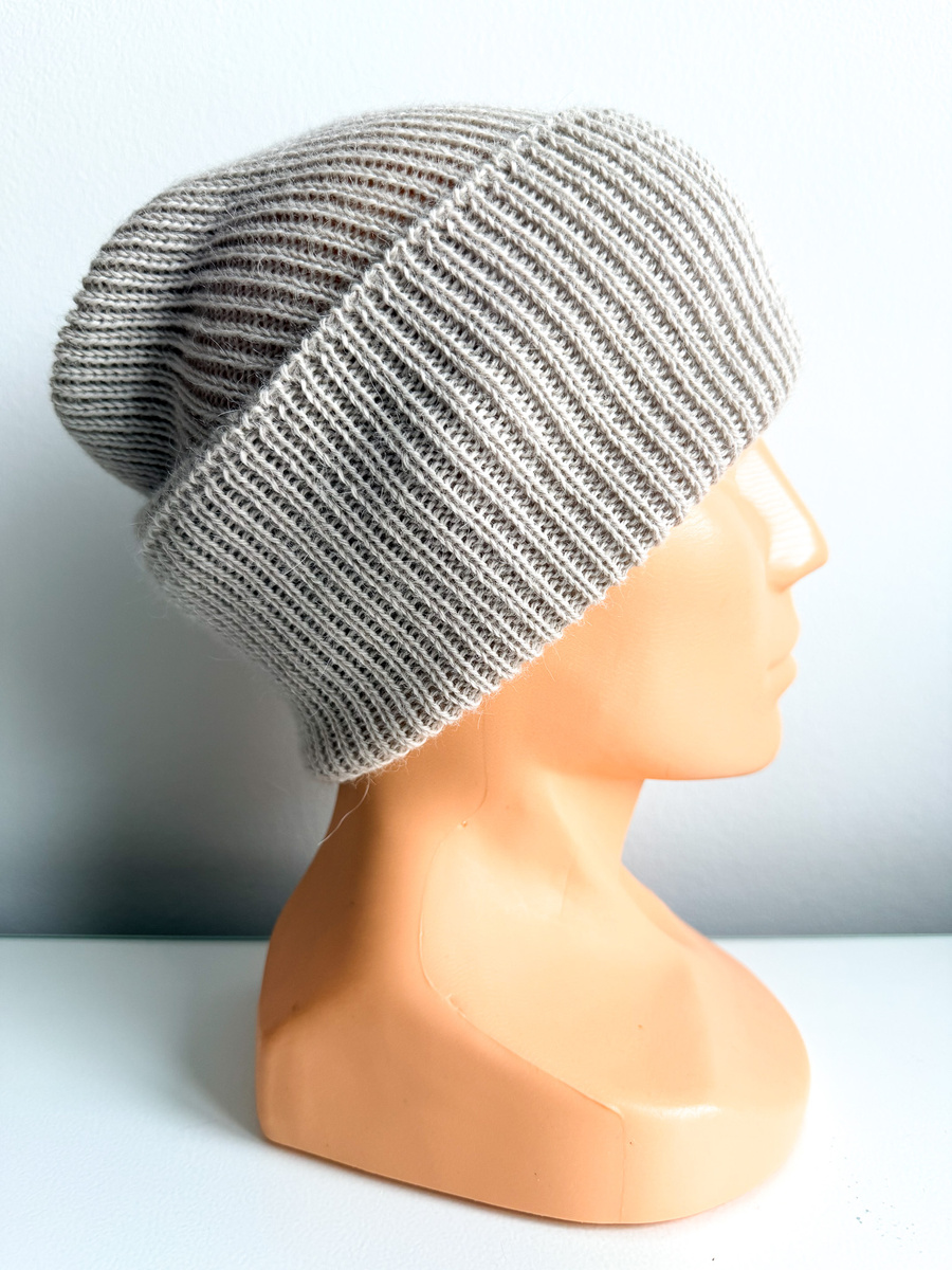 Czapka wywijana HELEN 100% Alpaka 9036 pszeniczny