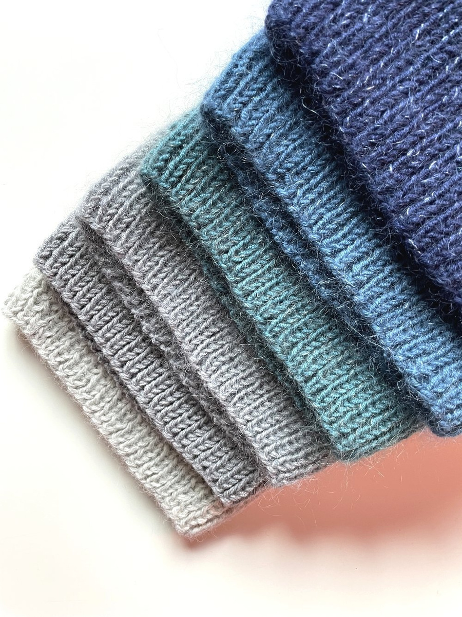 NANA – ręcznie robiona czapka beanie z wełny baby merino 19 szary jesienno-zimowa