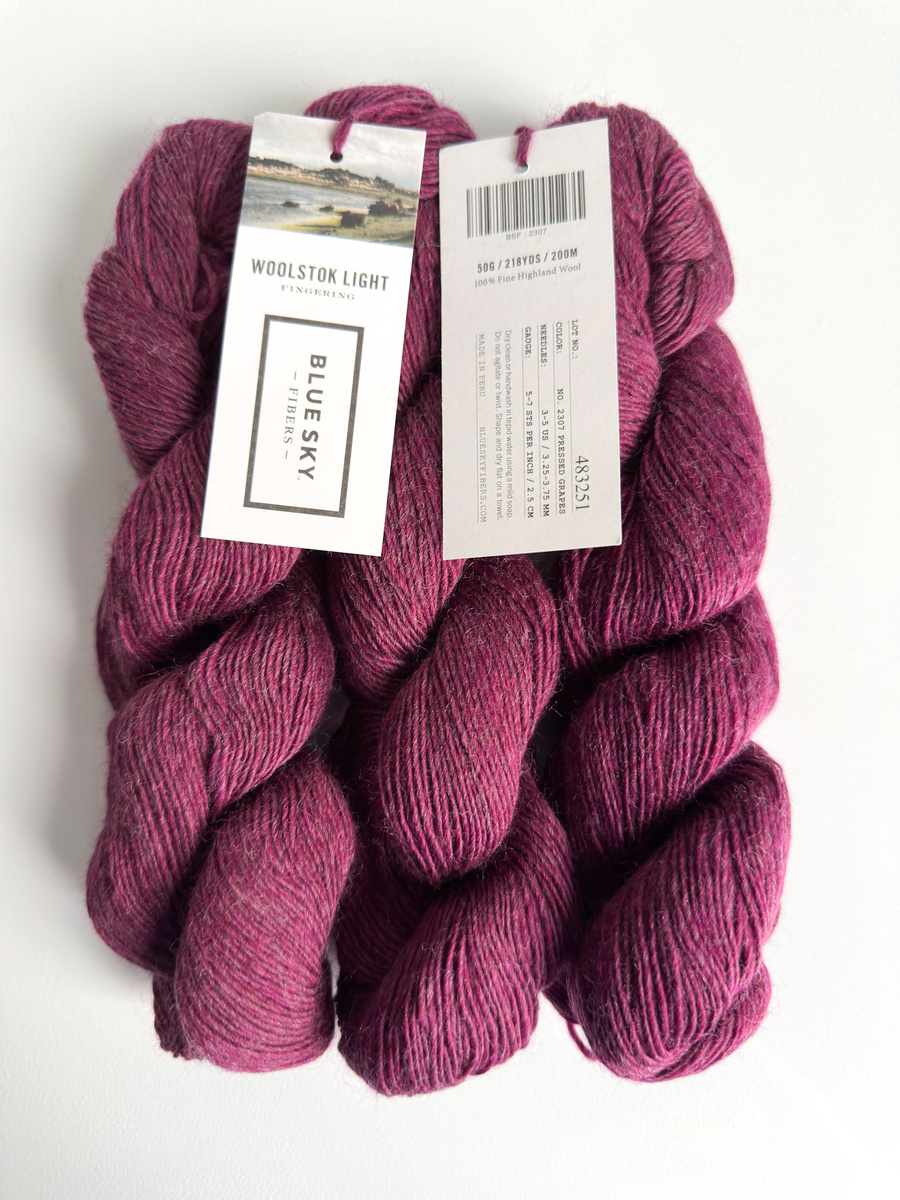 Włóczka Blue Sky Fibers Woolstok Light BSF2307 Pressed Grapes