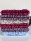 Handmade women's hat AUREA 100% baby merino plus mohair and silk 41/17 Plum