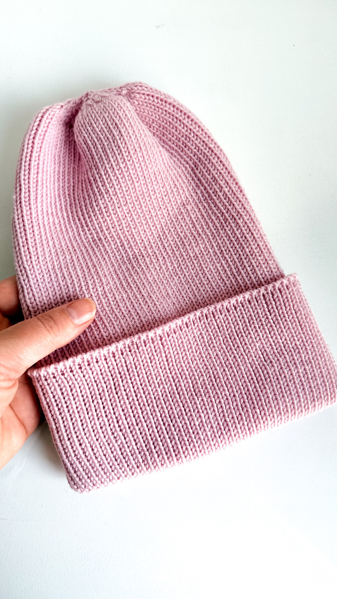 VARELLA Baby Merino Wool Beanie 54 Powder Pink