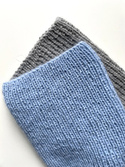 AUREA – ręcznie robiona czapka beanie merino + moher i jedwab damska 24/06 Jasny Błękit