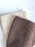 Handmade Czapka damska AUREA 100% Baby Merino plus moher i jedwab 52 Czekolada deserowa