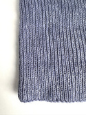 Handmade women’s hat AUREA 100% Baby Merino plus mohair and silk 37/39 Light Lavender blue