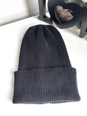 VARELLA – czapka zimowa beanie z wełny merino 100% Baby Merino 21 Czarny