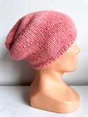 CHMURKA Beanie-Mütze aus Alpaka 50 Pfirsichrosa