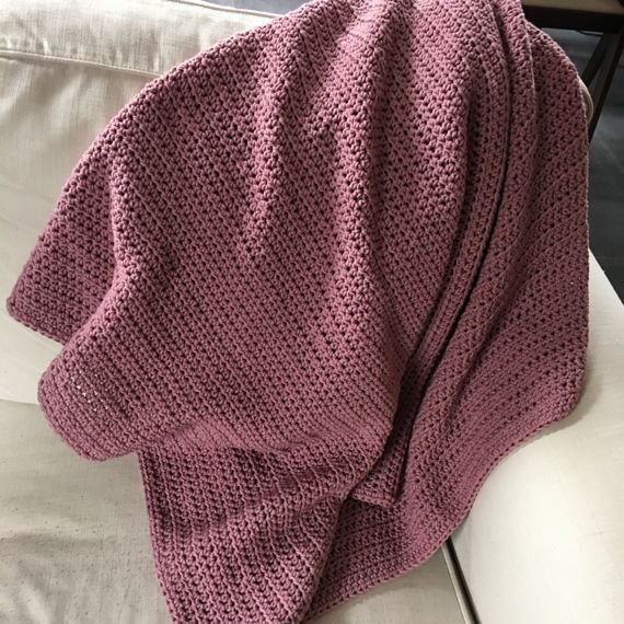 Ręcznie robiony Bawełniany kocyk dziecięcy 90 x 115 cm