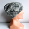 Beanie czapka z wełny merino VARELLA 100% Baby Merino 22 Jasny Szary