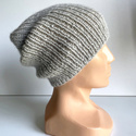KIARA Beanie-Mütze aus Alpaka 100% Alpaka 9020 perłowo szary jasny
