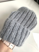 MARGARET Handmade Warm Alpaca Beanie 9021/06 Mgła