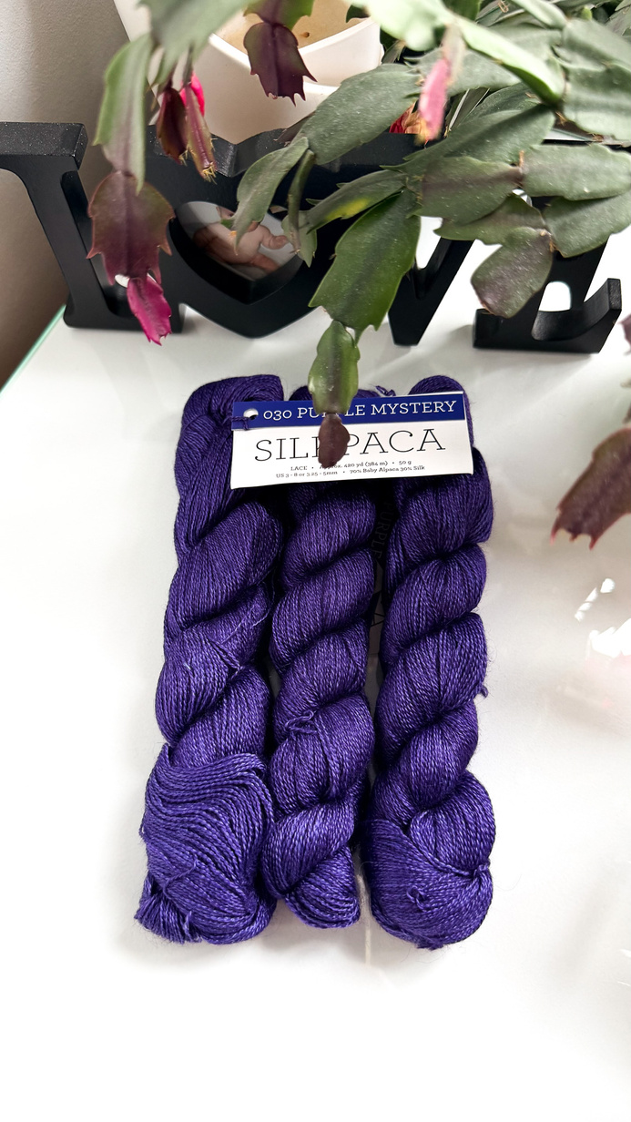 Ręcznie farbowana włóczka Malabrigo SILKPACA SA030 Purple Mystery