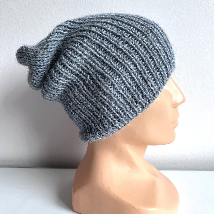 KIARA Beanie-Mütze aus 100% Alpaka 9021 Mgła