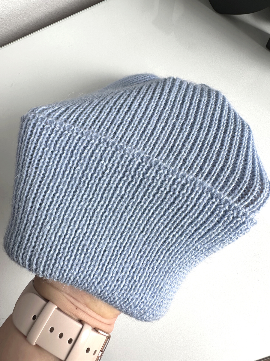 HELEN – czapka z 100% alpaki 6205 błękitny