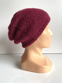 CHMURKA Alpaca Beanie 07 Rubinowy