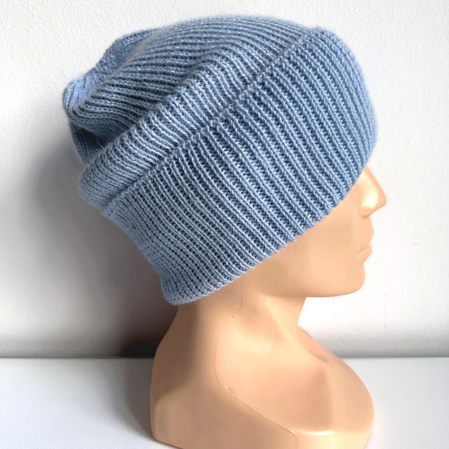 HELEN Beanie 100% Alpaca 6205 Blue