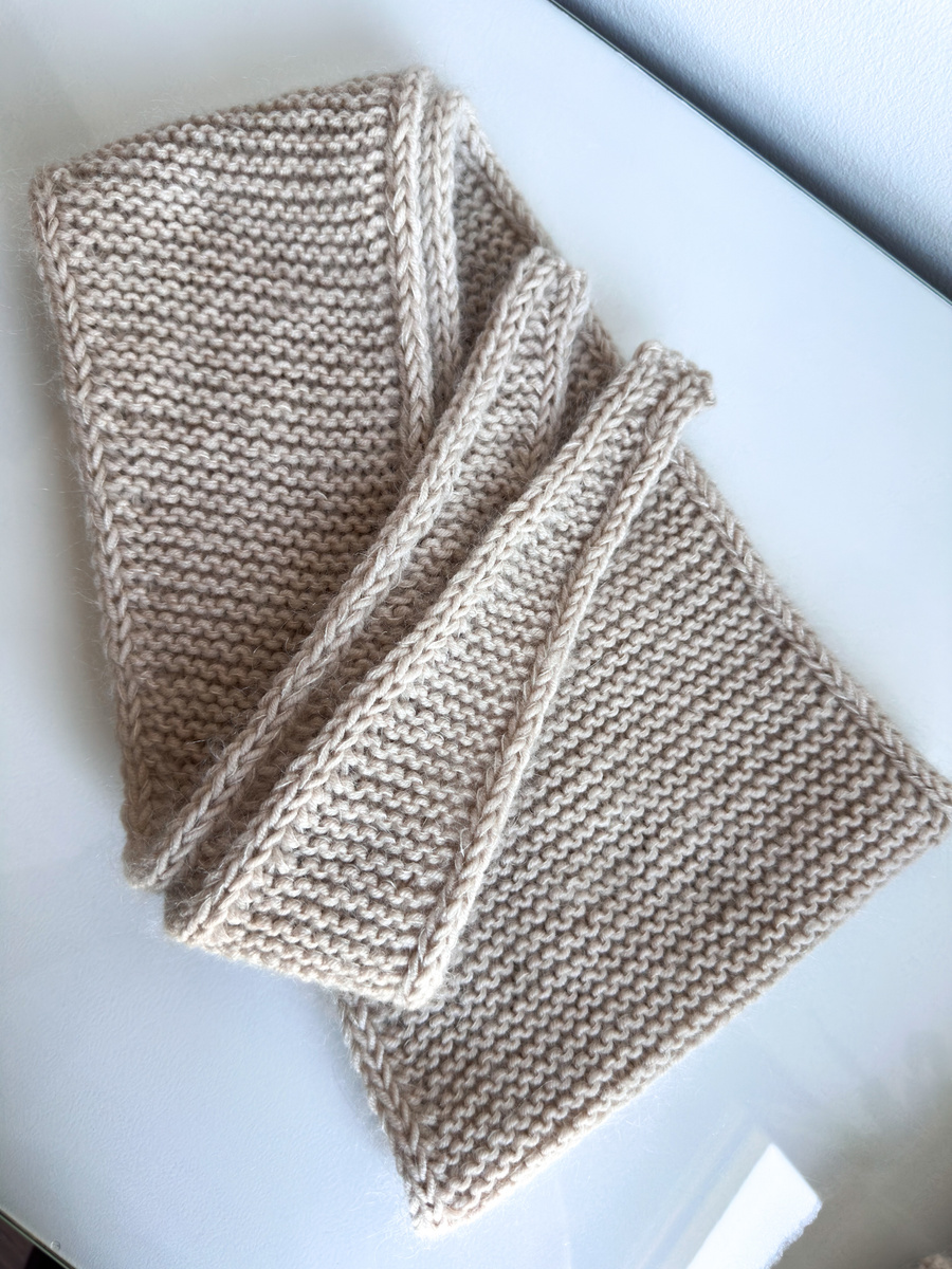 MIRA – wełniany chustoszal handmade merino + moher i jedwab 50/56 jasny beż