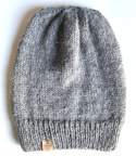 JONA Beanie-Mütze aus 100% Alpaka 517 Mittelgrau Damen