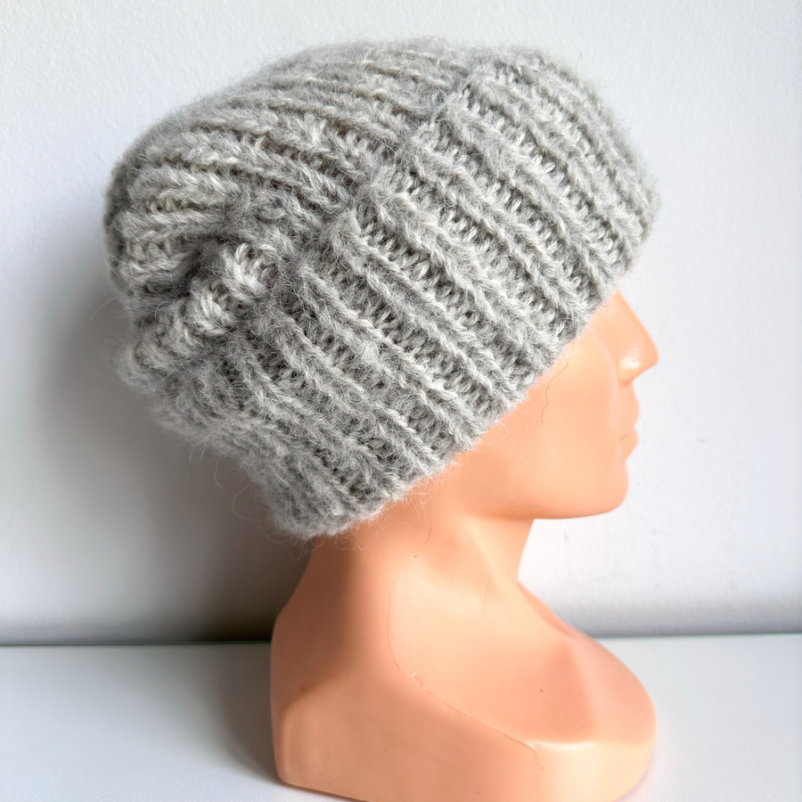 WATA CUKROWA 2.0 Beanie Alpaca and Merino Wool 03/9020 perłowy szary