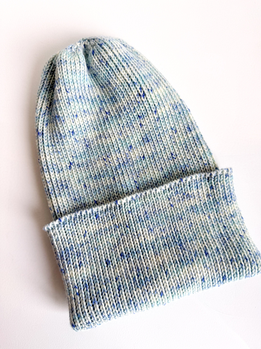 VARELLA Beanie-Mütze aus 100% Baby-Merinowolle 100 Syreni Śpiew Blau
