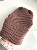 VARELLA Beanie-Mütze aus Merinowolle 100% Baby Merino 52 Czekolada